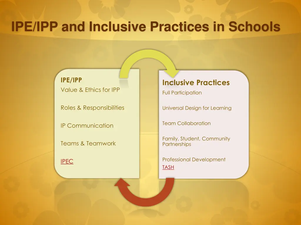 ipe ipp and inclusive practices in schools