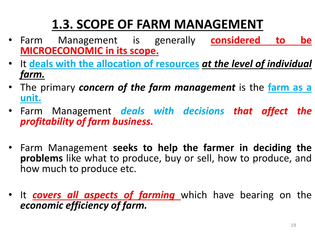 1 3 scope of farm management management