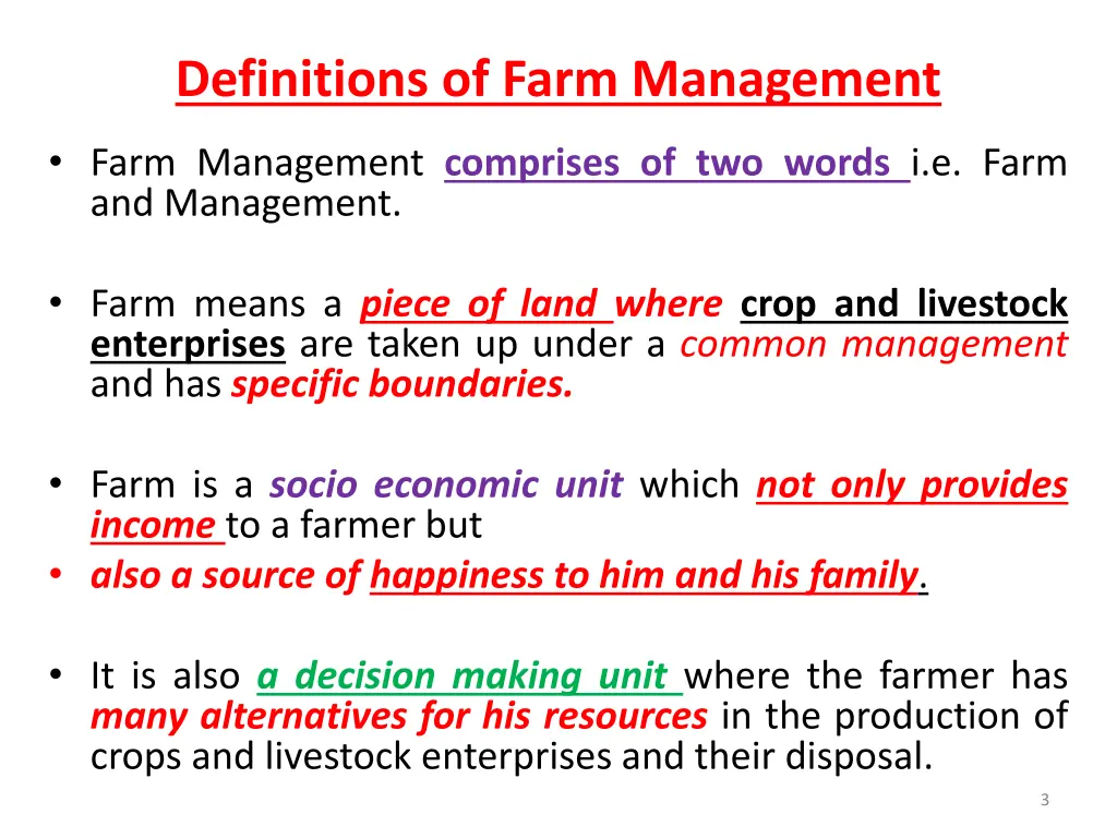 definitions of farm management