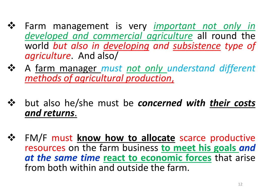 farm management is very important not only