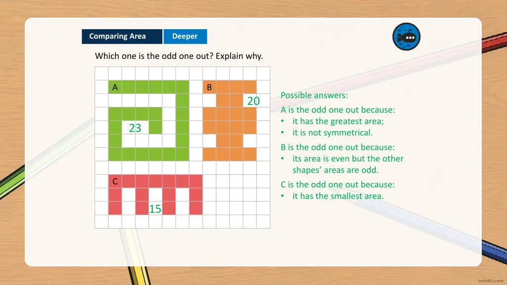 comparing area 4