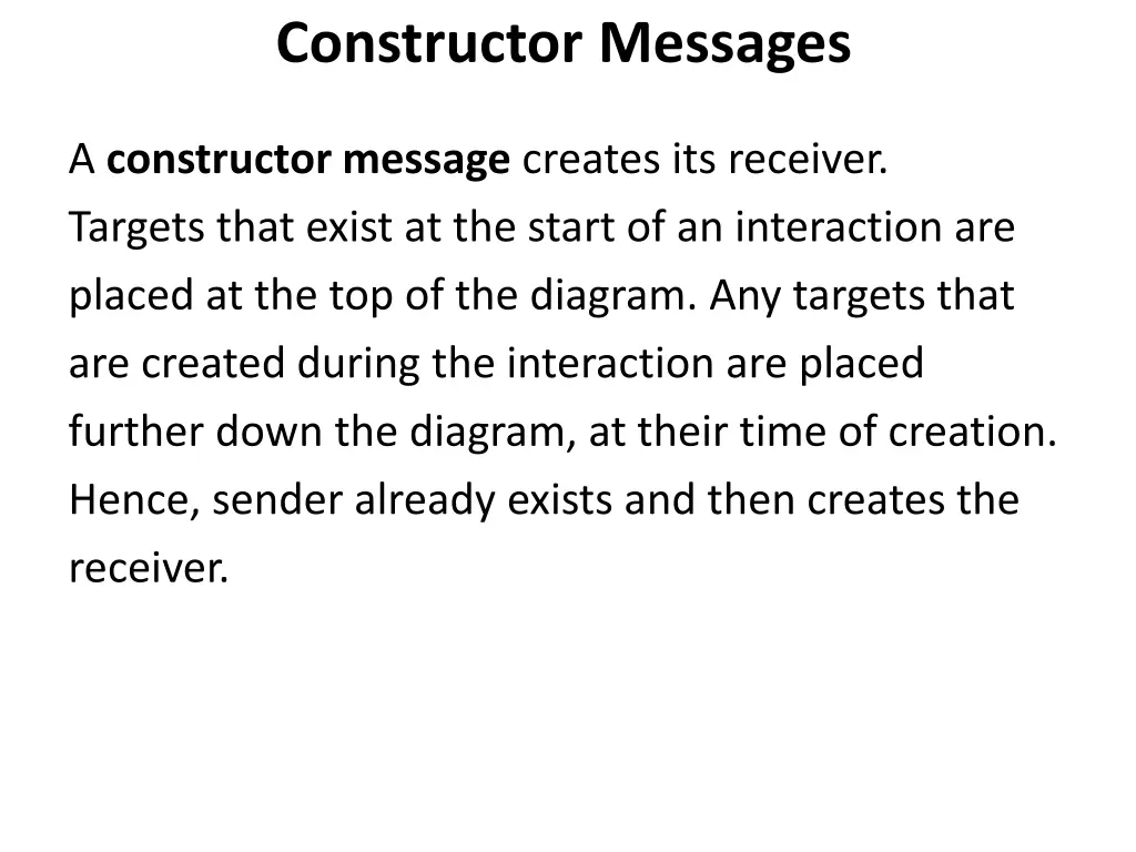 constructor messages