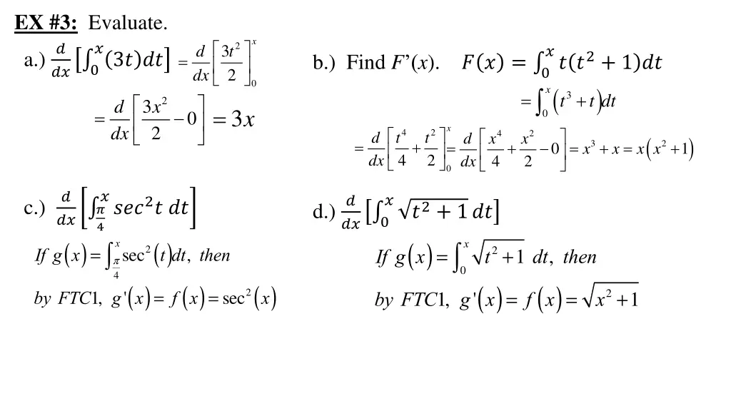 ex 3 evaluate a 0