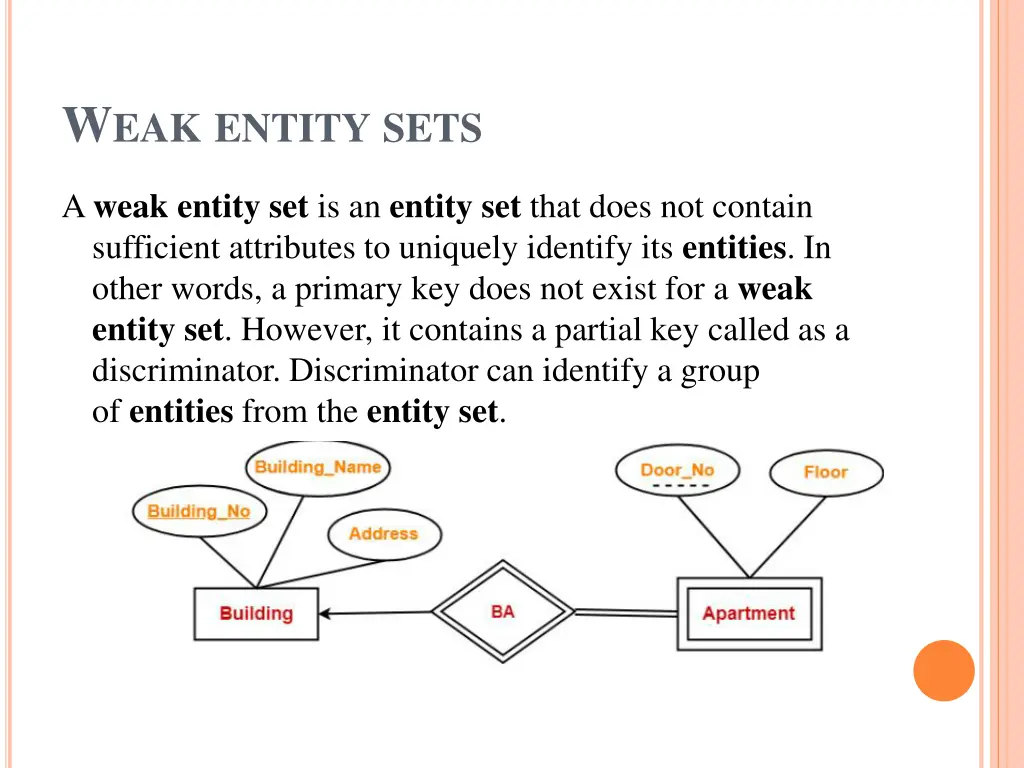 w eak entity sets