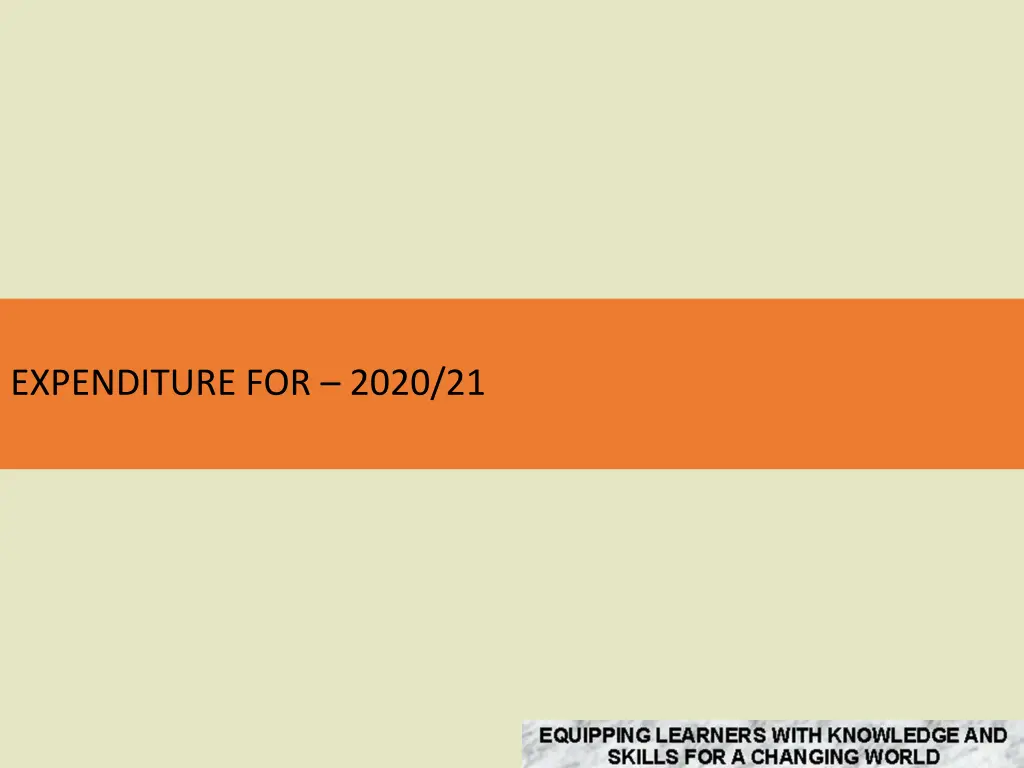 expenditure for 2020 21