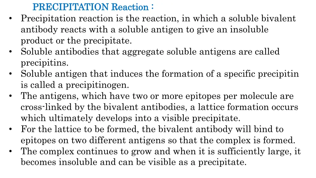 precipitation precipitation reaction