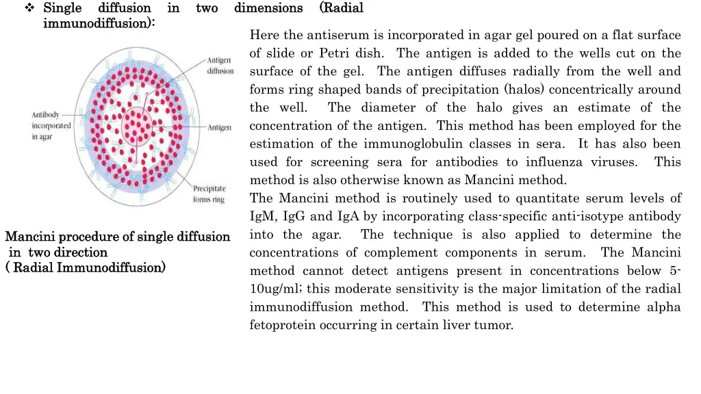 single single immunodiffusion immunodiffusion