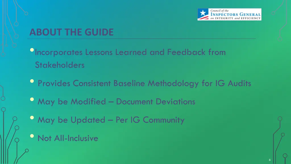 about the guide incorporates lessons learned