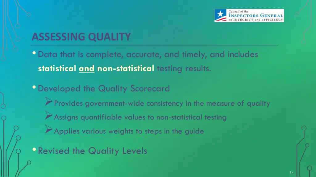 assessing quality data that is complete accurate