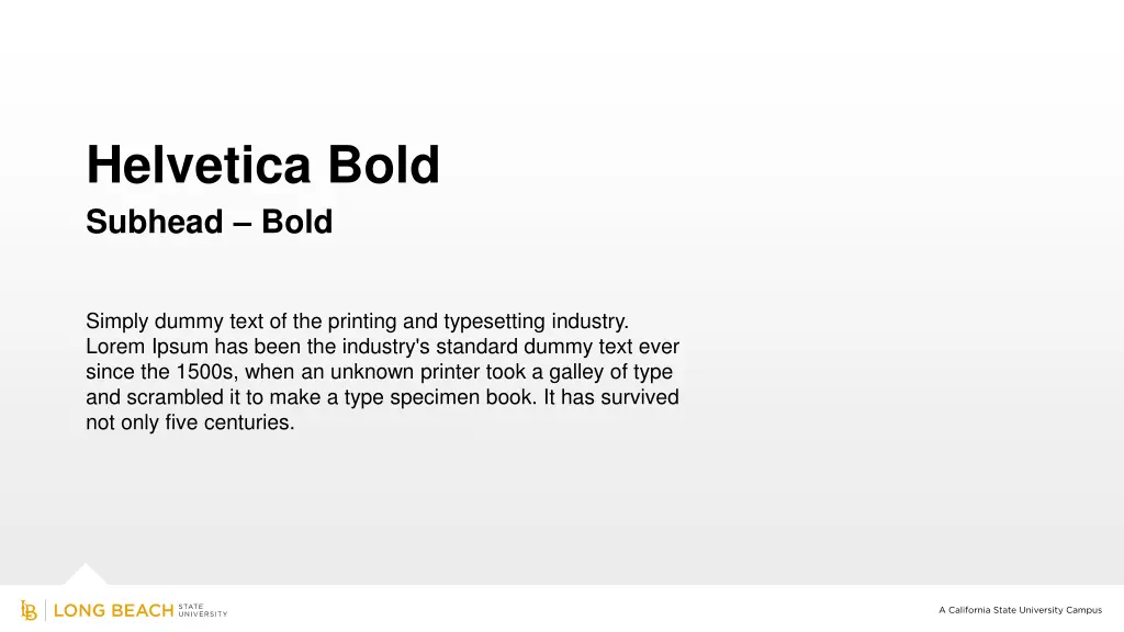 helvetica bold subhead bold