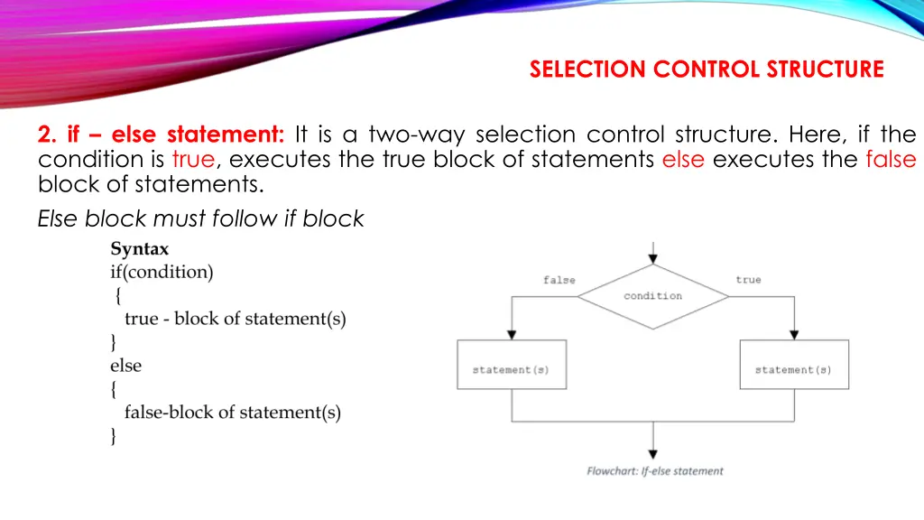 selection control structure 3