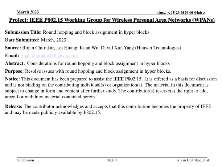 march 2023 project ieee p802 15 working group