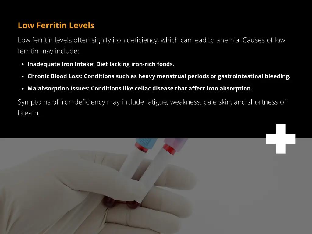 low ferritin levels