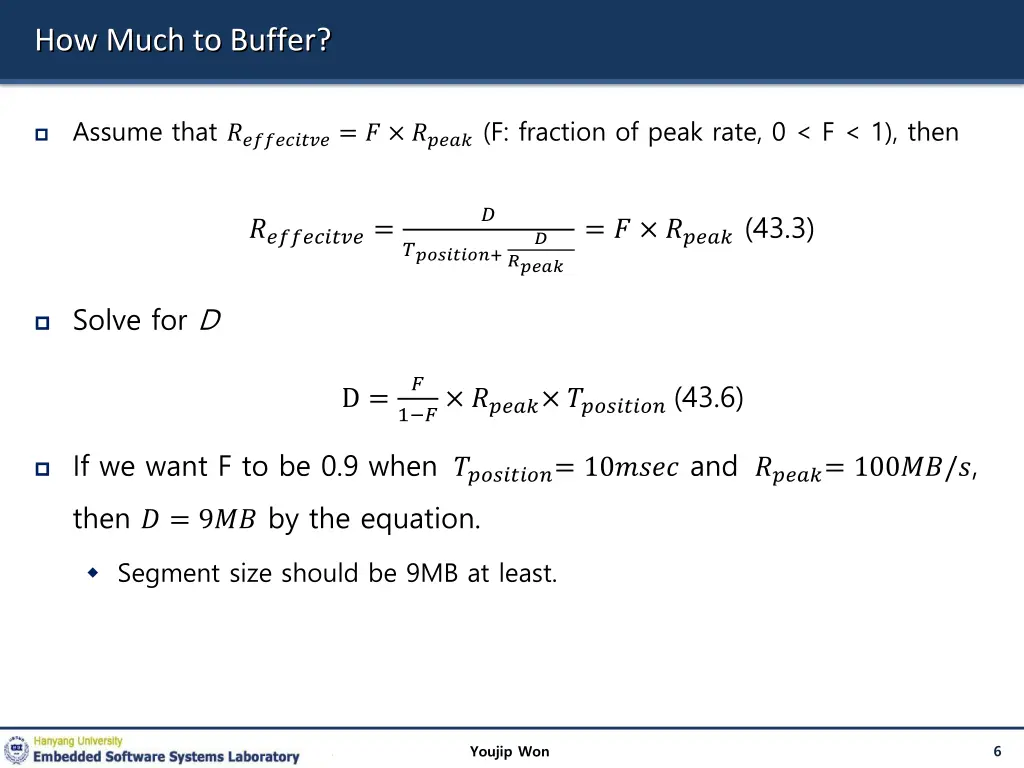 how much to buffer 1