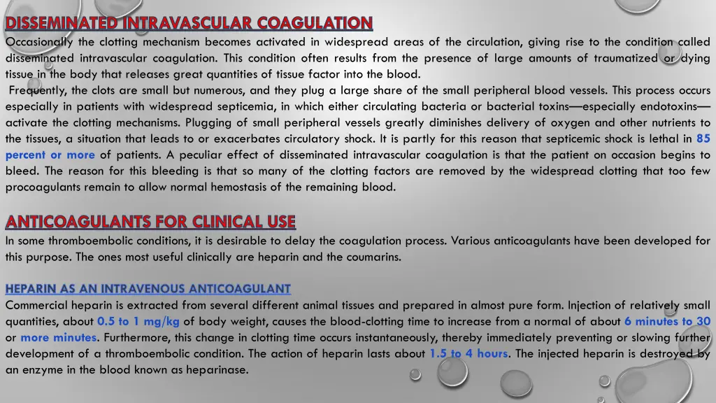 disseminated intravascular coagulation