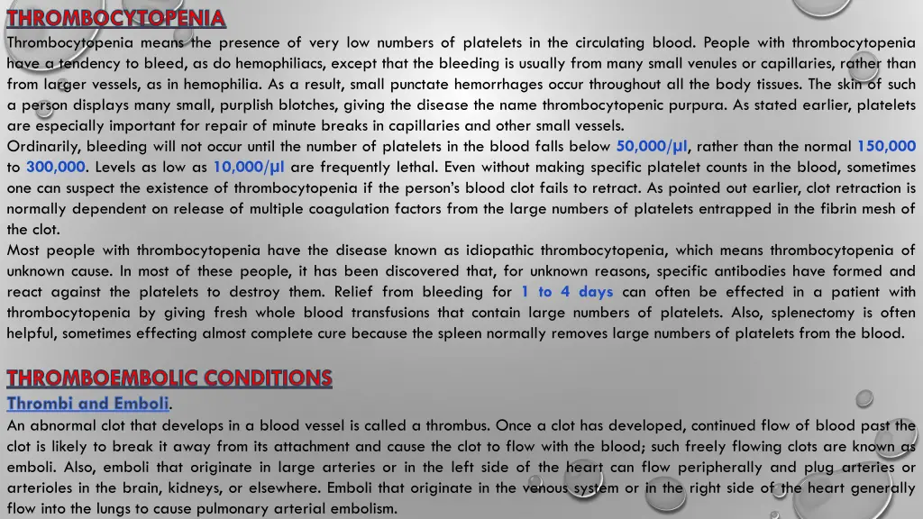 thrombocytopenia thrombocytopenia means