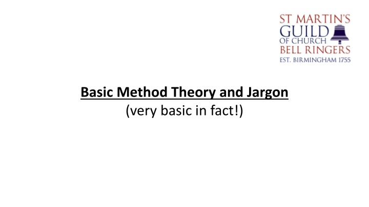 basic method theory and jargon very basic in fact