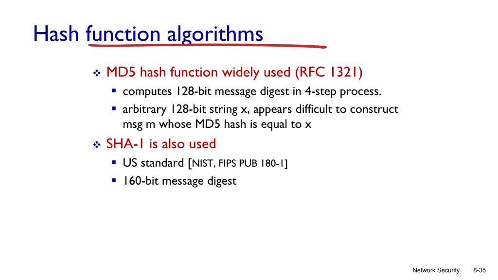 hash function algorithms