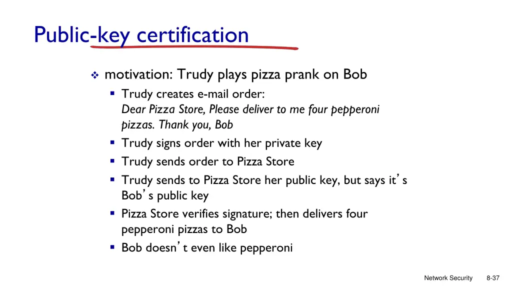 public key certification