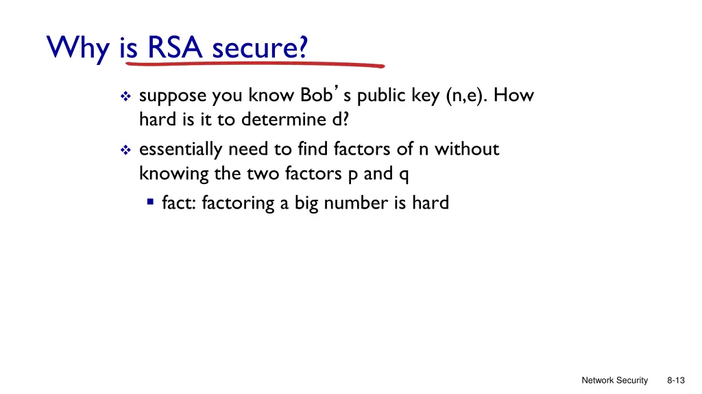 why is rsa secure