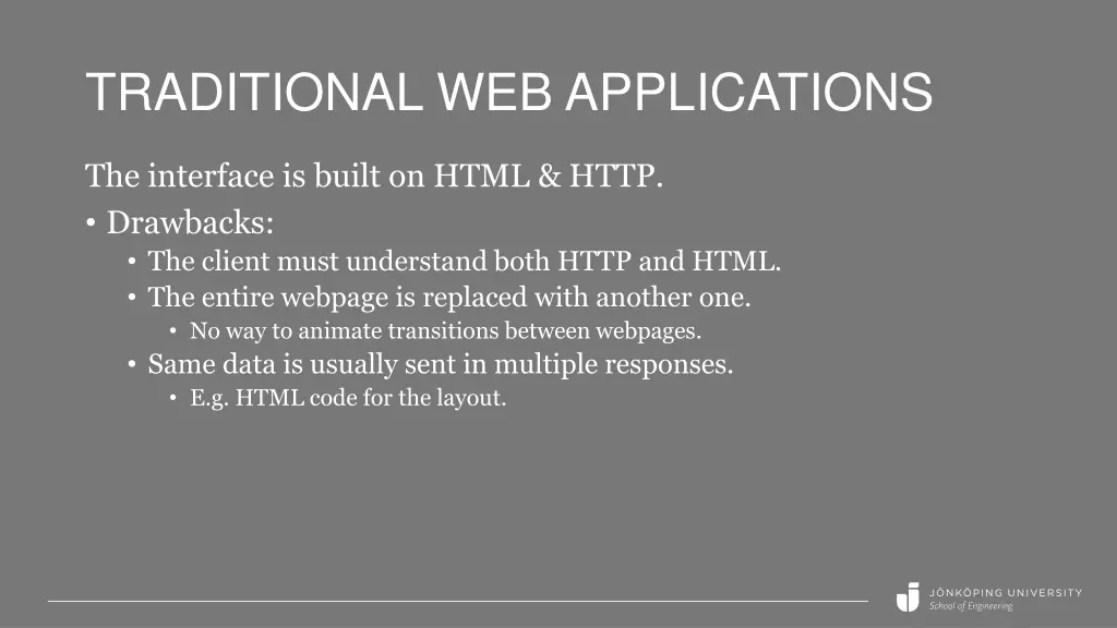 traditional web applications 1