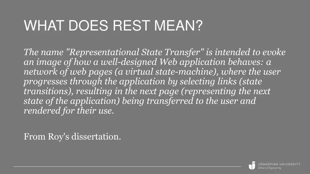 what does rest mean