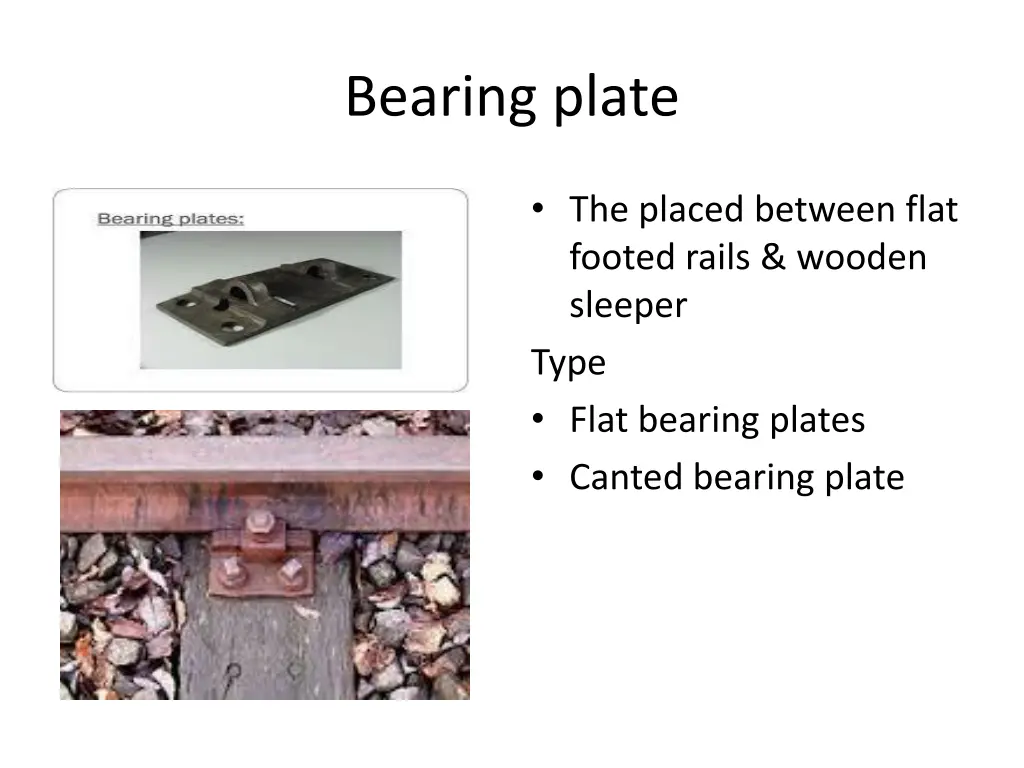 bearing plate