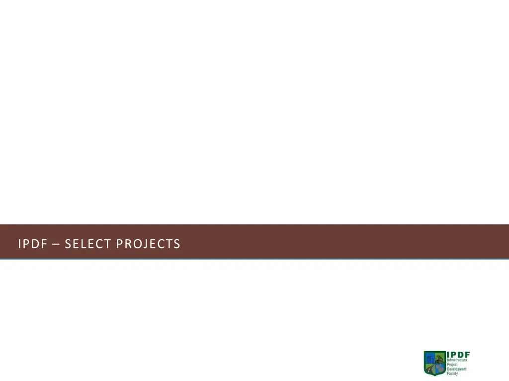 ipdf select projects