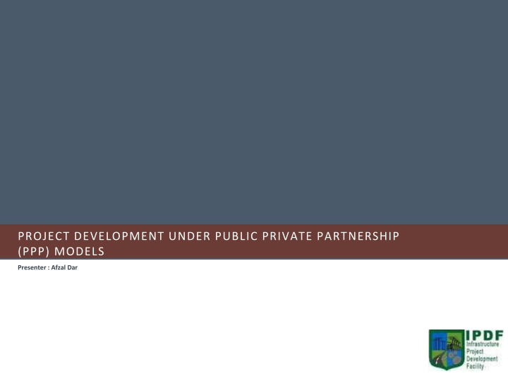 project development under public private