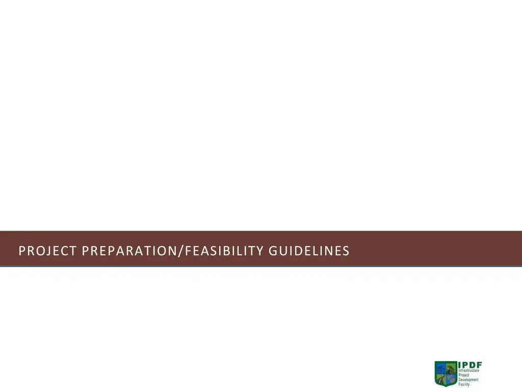 project preparation feasibility guidelines