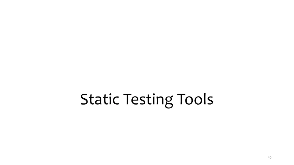 static testing tools