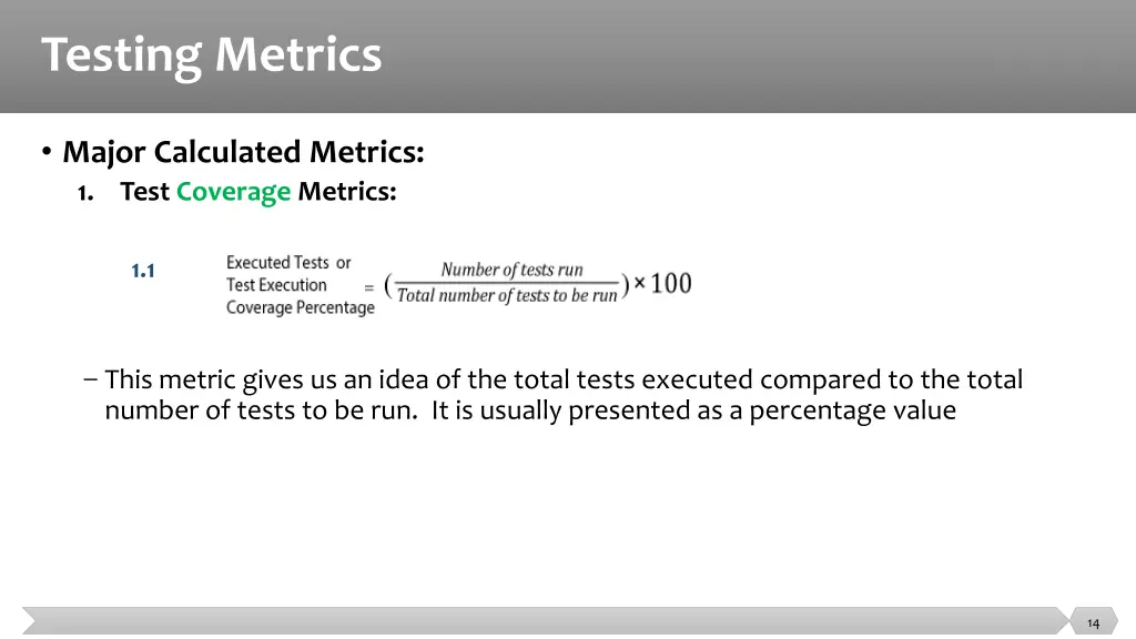 testing metrics 4