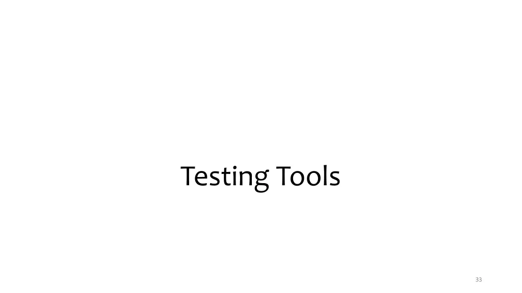 testing tools