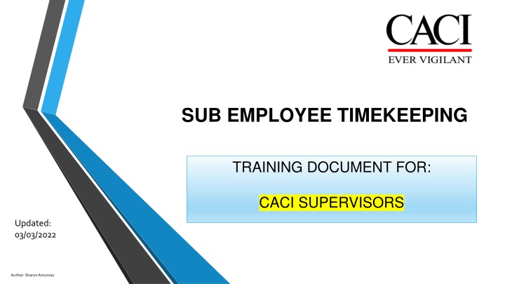 sub employee timekeeping