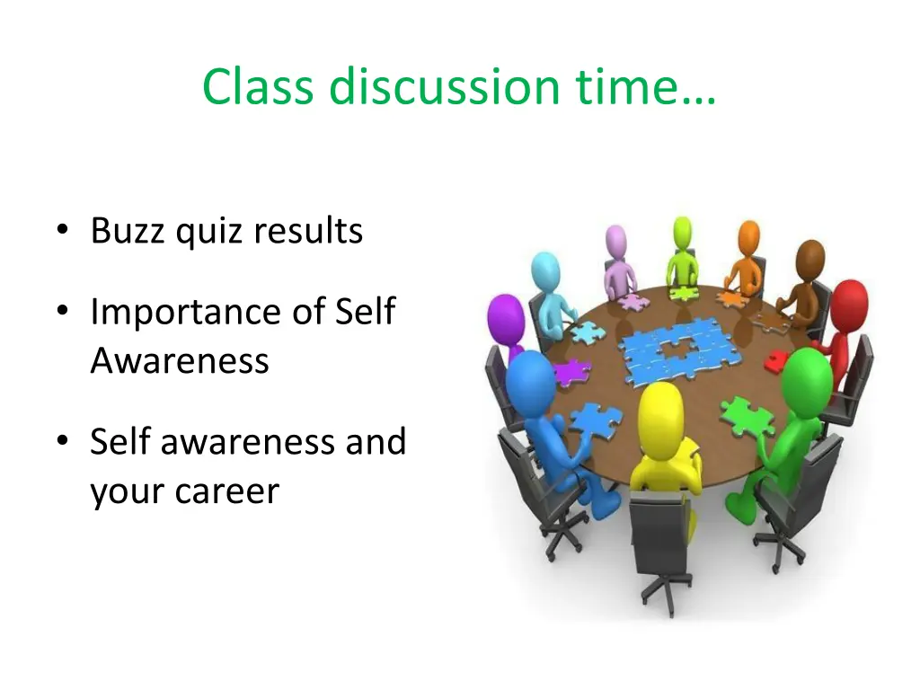 class discussion time