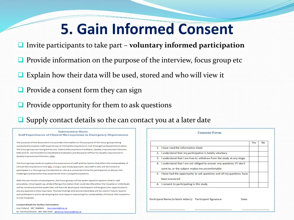 5 gain informed consent