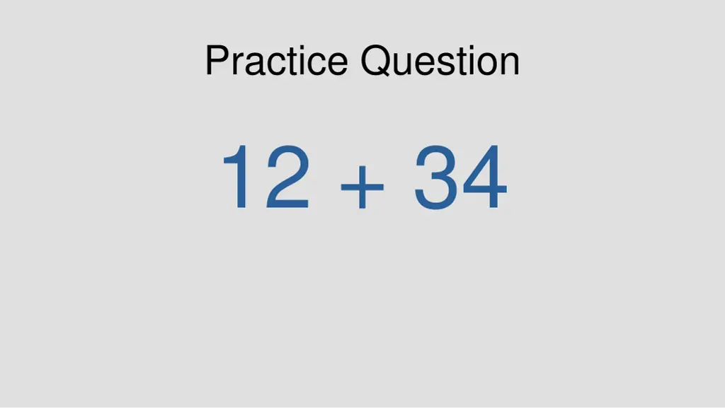 practice question 12 34