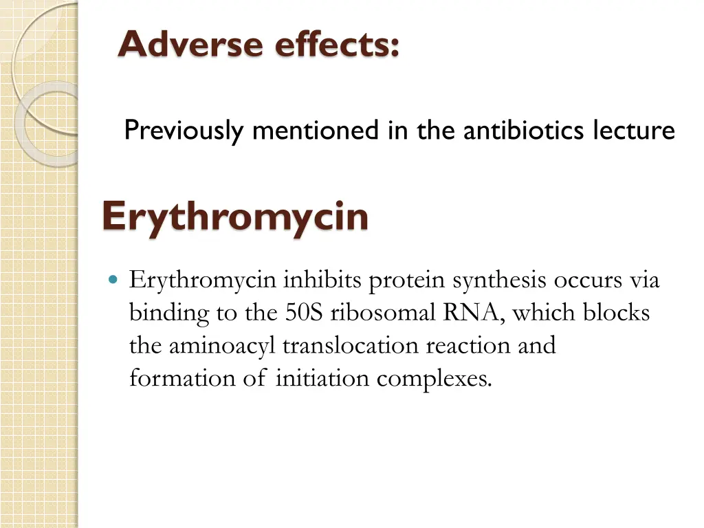 adverse effects 1