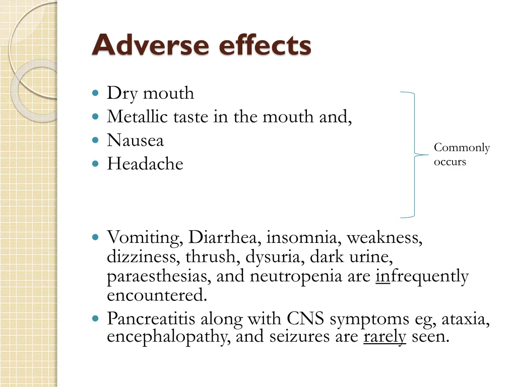 adverse effects