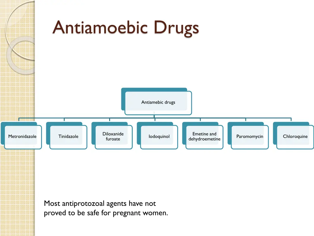 antiamoebic drugs