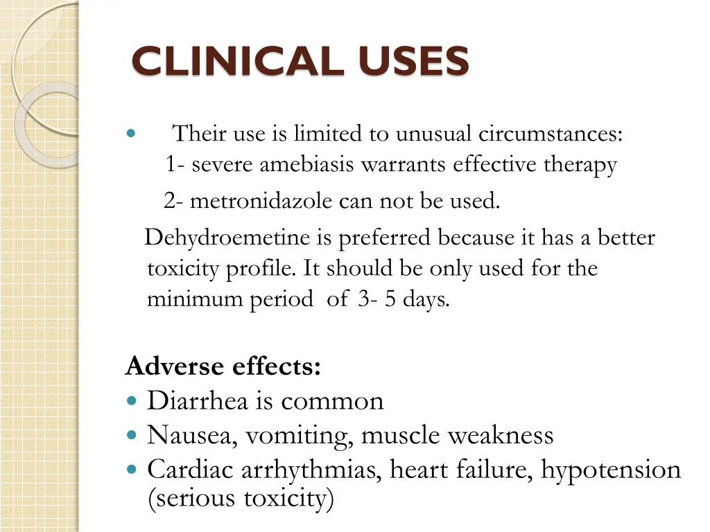 clinical uses 1