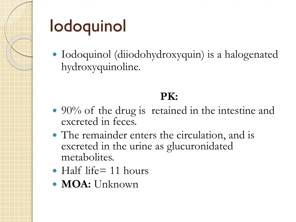 iodoquinol