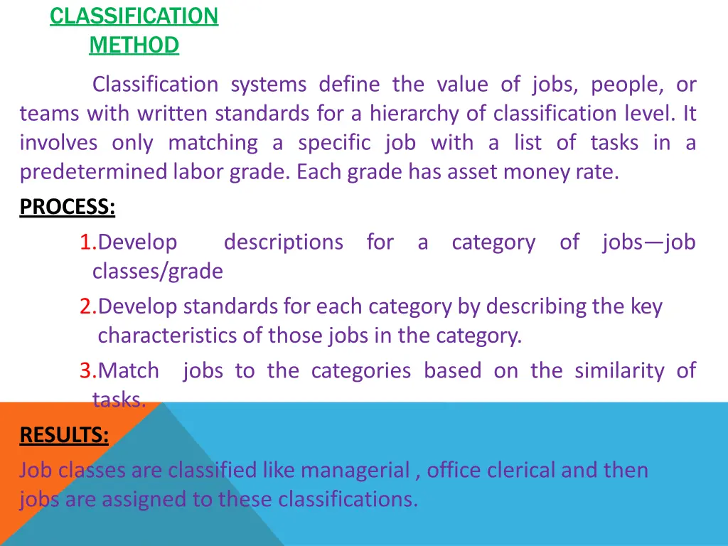 classification method