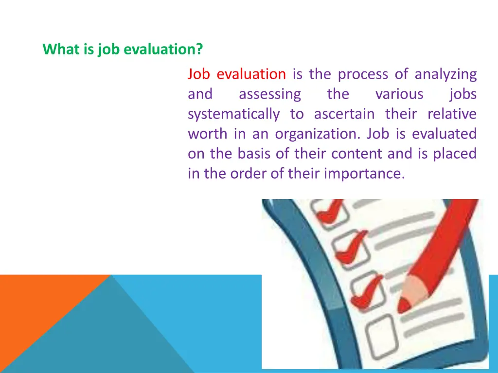 what is job evaluation