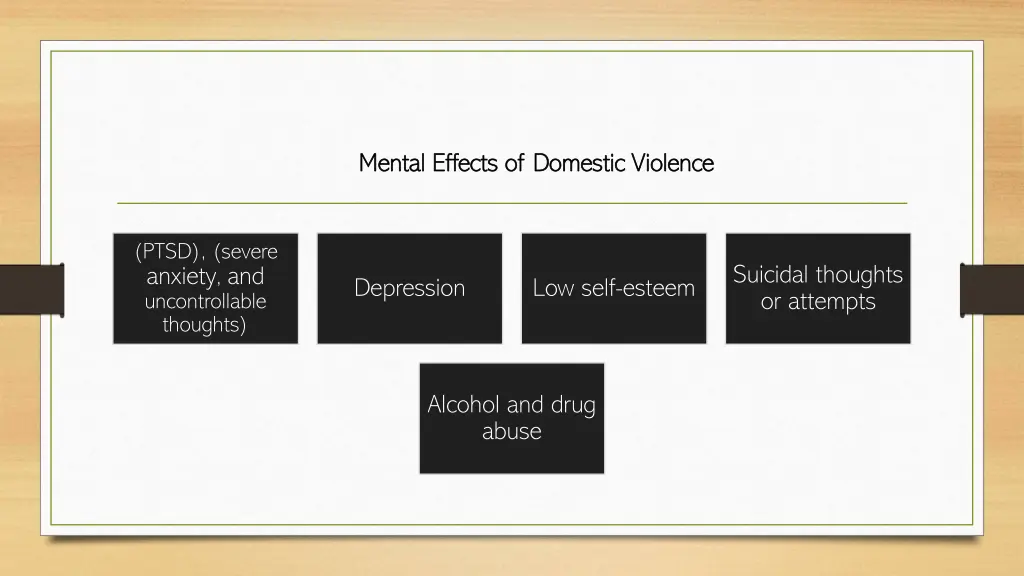 mental effects of domestic violence mental