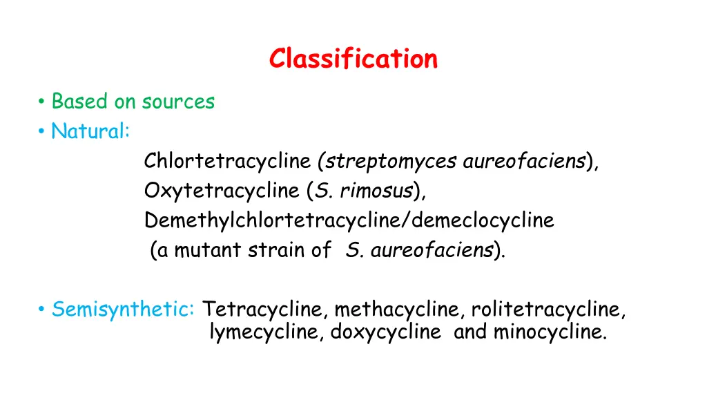 classification