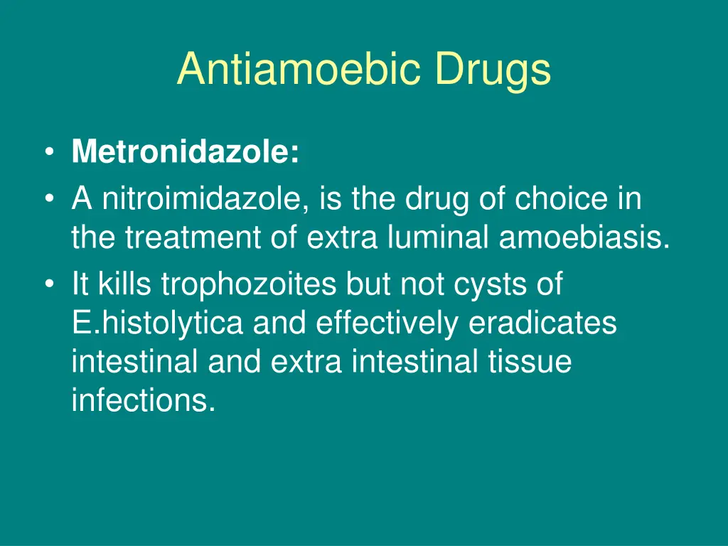 antiamoebic drugs 11