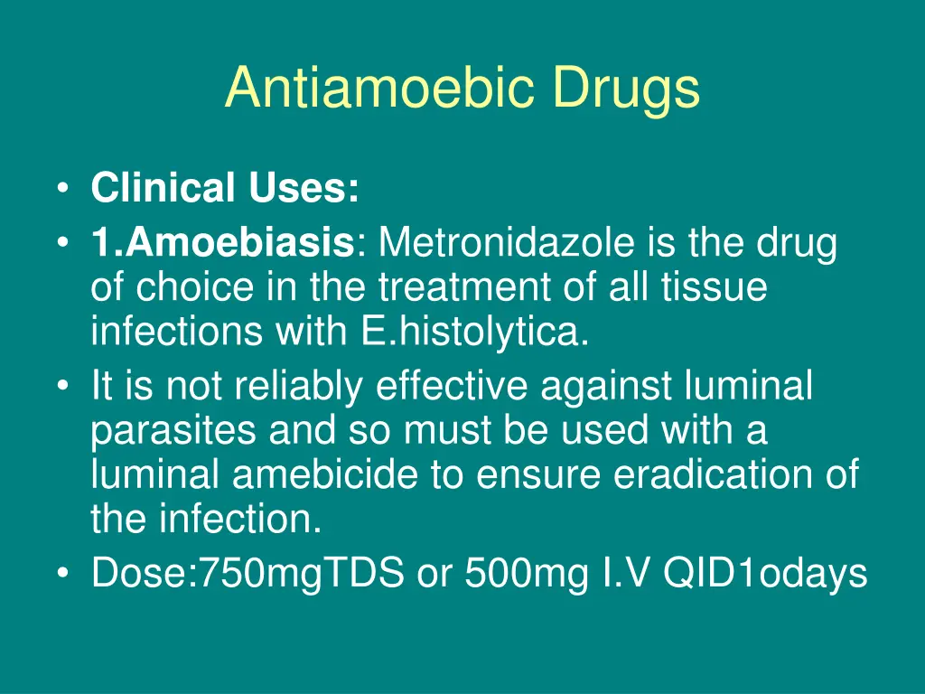 antiamoebic drugs 16