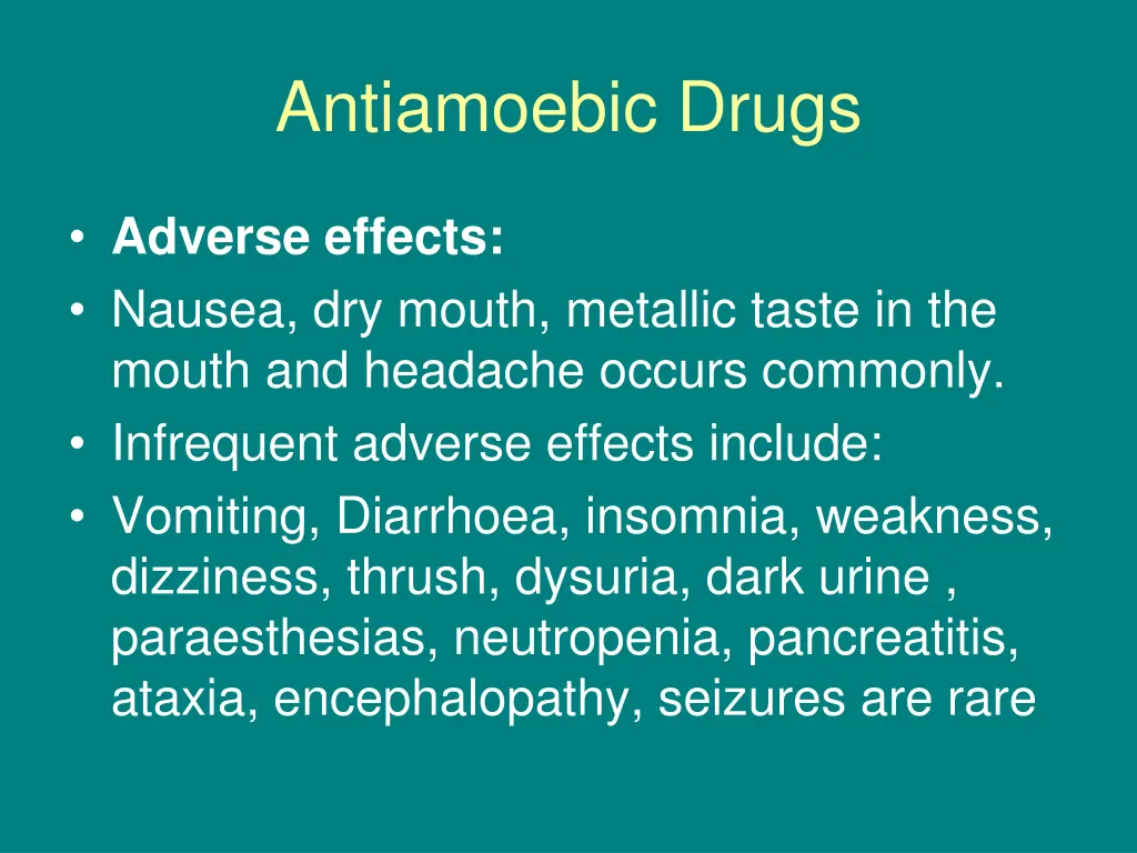 antiamoebic drugs 19