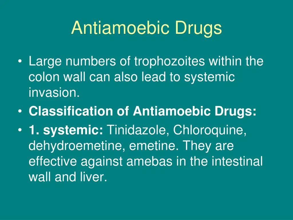 antiamoebic drugs 8